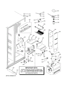 07 - Fresh Food Section parts for Ge Refrigerator PJE25MGTIFKB from AppliancePartsPros.com