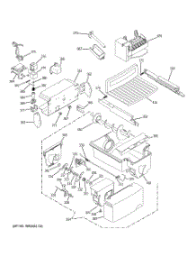 06 - Ice Maker & Dispenser parts for Ge Refrigerator GCE21LGWHFBB from AppliancePartsPros.com