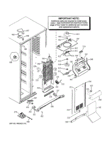04 - Freezer Section parts for Ge Refrigerator PSE27NGWHFBB from AppliancePartsPros.com