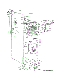 03 - Freezer Section parts for Ge Refrigerator ZISB48DCB from AppliancePartsPros.com