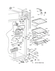 06 - Fresh Food Section parts for Ge Refrigerator ZISB48DCB from AppliancePartsPros.com