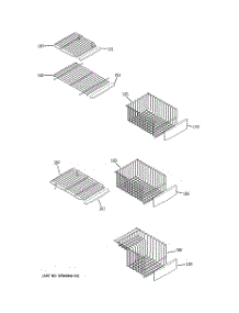 05 - Freezer Shelves parts for Ge Refrigerator PSHS6RGXBDSS from AppliancePartsPros.com