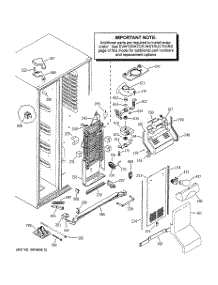 04 - Freezer Section parts for Ge Refrigerator PSH23SGNAFBS from AppliancePartsPros.com