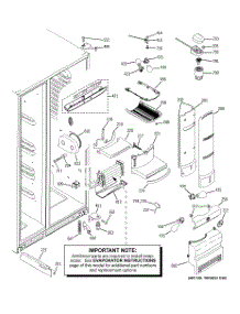 08 - Fresh Food Section parts for Ge Refrigerator PSH23PGTBBV from AppliancePartsPros.com