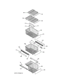 06 - Freezer Shelves parts for Ge Refrigerator PSH23SGNABS from AppliancePartsPros.com