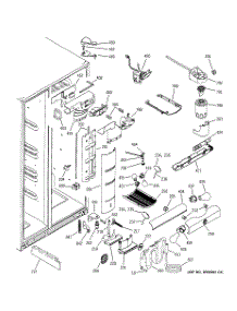 08 - Fresh Food Section parts for Ge Refrigerator PSH23SGNABS from AppliancePartsPros.com