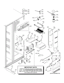 08 - Fresh Food Section parts for Ge Refrigerator PSH23PGTAWV from AppliancePartsPros.com