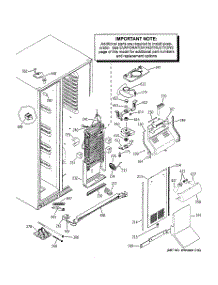 04 - Freezer Section parts for Ge Refrigerator PSH23PGWABV from AppliancePartsPros.com
