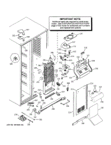 04 - Freezer Section parts for Ge Refrigerator PSH23NGPACC from AppliancePartsPros.com