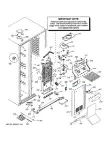 04 - Freezer Section parts for Ge Refrigerator PSI23SGMDFBS from AppliancePartsPros.com