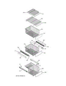06 - Freezer Shelves parts for Ge Refrigerator PCE23NHTAFBB from AppliancePartsPros.com