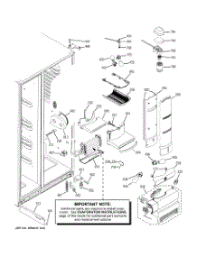 08 - Fresh Food Section parts for Ge Refrigerator PSH25PSWCSS from AppliancePartsPros.com