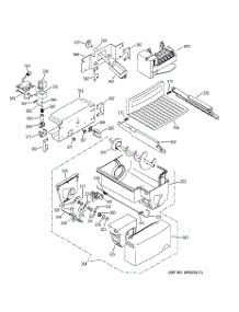 07 - Ice Maker & Dispenser parts for Ge Refrigerator PSI23SGMBFBS from AppliancePartsPros.com