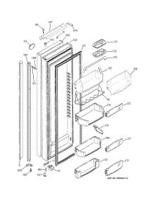 03 - Fresh Food Section parts for Ge Refrigerator PSI23SGPABS from AppliancePartsPros.com