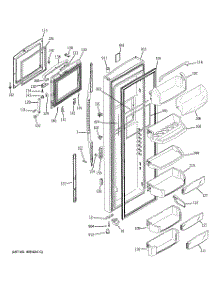 03 - Fresh Food Door parts for Ge Refrigerator PCE23NHTAFWW from AppliancePartsPros.com