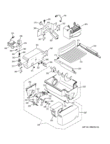 07 - Ice Maker & Dispenser parts for Ge Refrigerator PSI23SGMAFBS from AppliancePartsPros.com