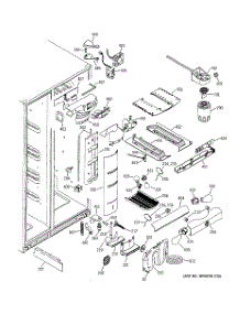 08 - Fresh Food Section parts for Ge Refrigerator PSI23SGMAFBS from AppliancePartsPros.com