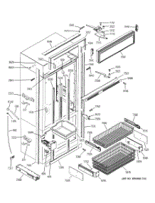 03 - Freezer Section, Trim & Components parts for Ge Refrigerator ZICS360NMARH from AppliancePartsPros.com