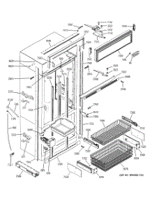 03 - Freezer Section, Trim & Components parts for Ge Refrigerator ZICS360NMBRH from AppliancePartsPros.com