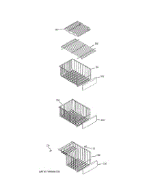 05 - Freezer Shelves parts for Ge Refrigerator DSHF5PGXCEWW from AppliancePartsPros.com
