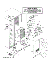 04 - Freezer Section parts for Ge Refrigerator PSH25MGWAWV from AppliancePartsPros.com