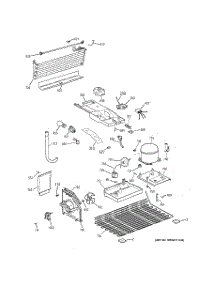 03 - Unit Parts parts for Ge Refrigerator GTR18ZBSBRWW from AppliancePartsPros.com