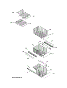 06 - Freezer Shelves parts for Ge Refrigerator PSCS5VGXAFSS from AppliancePartsPros.com