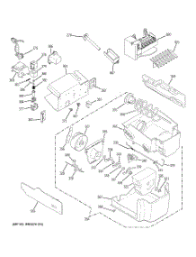 07 - Ice Maker & Dispenser parts for Ge Refrigerator PSF26MGWAWW from AppliancePartsPros.com