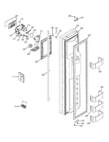 Freezer Door parts for Ge Refrigerator ZISS360DRKSS from AppliancePartsPros.com
