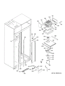 04 - Freezer Section parts for Ge Refrigerator ZISB360DXA from AppliancePartsPros.com