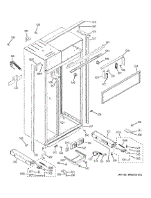10 - Case Parts parts for Ge Refrigerator ZISB360DXA from AppliancePartsPros.com