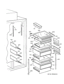 07 - Fresh Food Section parts for Ge Refrigerator ZISW36DCB from AppliancePartsPros.com