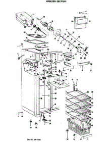 03 - Freezer Section parts for Ge Refrigerator ZISB42EMC from AppliancePartsPros.com