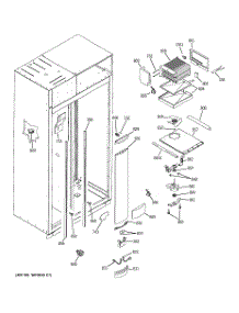 04 - Freezer Section parts for Ge Refrigerator ZISB480DMB from AppliancePartsPros.com