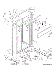 10 - Case Parts parts for Ge Refrigerator ZISB480DRB from AppliancePartsPros.com