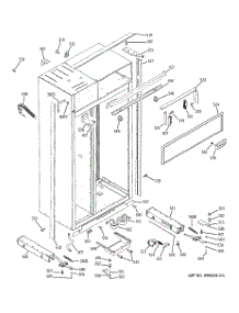 10 - Case Parts parts for Ge Refrigerator ZISS360DRBSS from AppliancePartsPros.com