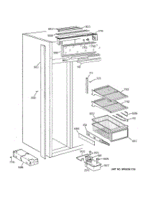 04 - Freezer Section parts for Ge Refrigerator ZISW42DYB from AppliancePartsPros.com