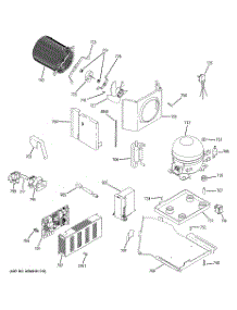 02 - Sealed System & Mother Board parts for Ge Refrigerator ZISP480DXASS from AppliancePartsPros.com