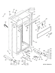 10 - Case Parts parts for Ge Refrigerator ZISS360NRFSS from AppliancePartsPros.com