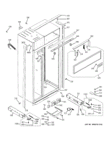 10 - Case Parts parts for Ge Refrigerator ZISS480NXASS from AppliancePartsPros.com