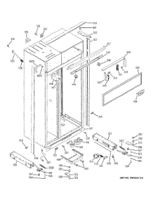 10 - Case Parts parts for Ge Refrigerator ZISW420DRA from AppliancePartsPros.com