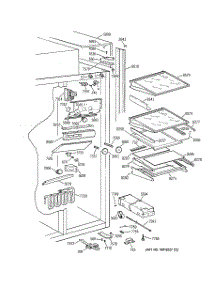06 - Fresh Food Section parts for Ge Refrigerator ZISW36DYA from AppliancePartsPros.com