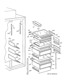 07 - Fresh Food Section parts for Ge Refrigerator ZISW36DYA from AppliancePartsPros.com