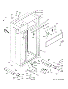 10 - Case Parts parts for Ge Refrigerator ZIS420NRE from AppliancePartsPros.com