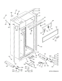 10 - Case Parts parts for Ge Refrigerator ZISS360NRASS from AppliancePartsPros.com