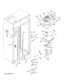 04 - Freezer Section parts for Ge Refrigerator ZISS360NRGSS from AppliancePartsPros.com