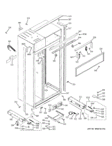 10 - Case Parts parts for Ge Refrigerator ZISW420DXA from AppliancePartsPros.com