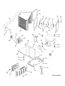 02 - Sealed System & Mother Board parts for Ge Refrigerator ZISB480DMA from AppliancePartsPros.com