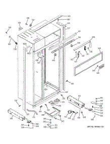 10 - Case Parts parts for Ge Refrigerator ZISS420DMA from AppliancePartsPros.com