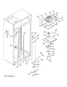04 - Freezer Section parts for Ge Refrigerator ZISB480DRE from AppliancePartsPros.com